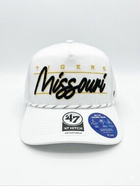 Missouri Tigers '47 Condor Hitch brrr° Adjustable Hat - White
